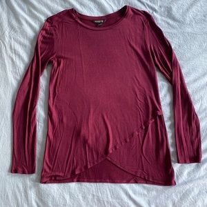 Banana Republic Burgandy Long Sleeve Shirt